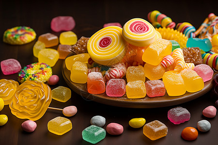 可爱的糖果美味零食素材高清图片
