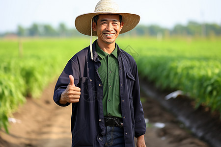 田野里的农民图片