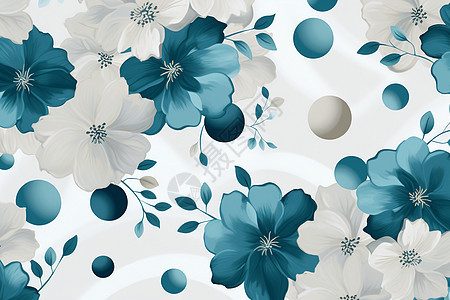 靛青色花朵壁纸图片