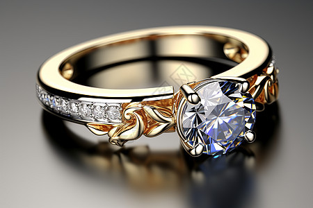 奢华昂贵的钻石戒指图片