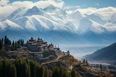 风景优美的喜马拉雅山脉景观图片