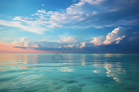 海洋日落的美丽景观图片