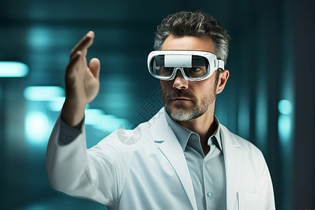 未来医疗的虚拟视界背景图片