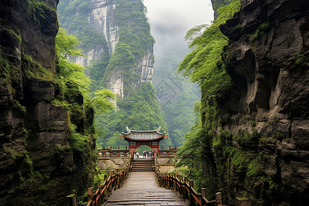 山峰上的景点图片