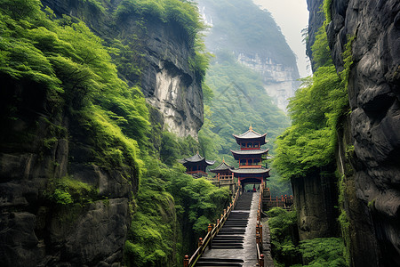 美丽的天门山图片