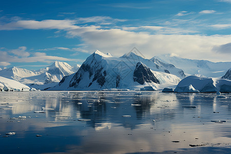 冰雪山脉背景图片