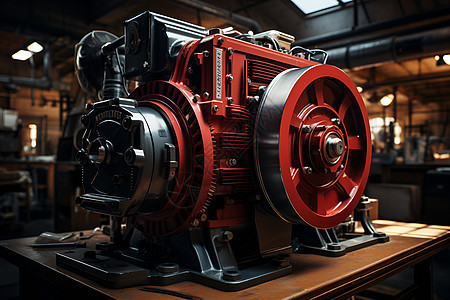 红黑动力引擎图片