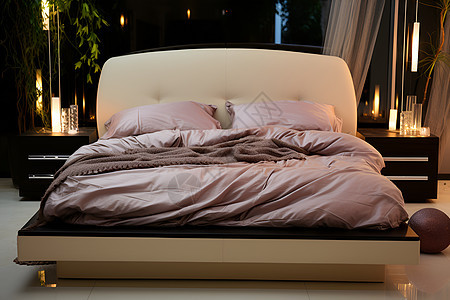 轻柔美梦的床铺图片