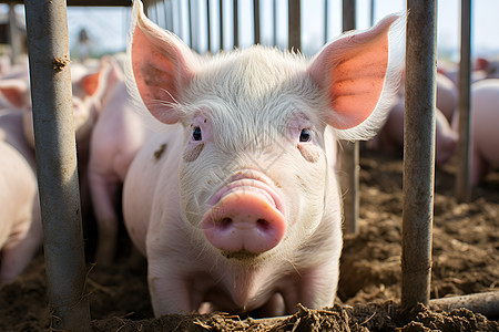 农业养殖的猪群图片