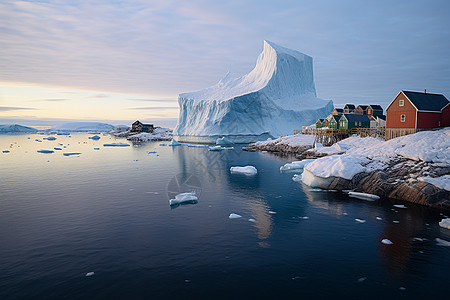 壮观的北极冰川图片