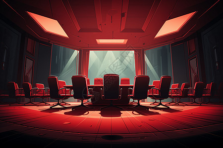 大型的企业会议室背景图片