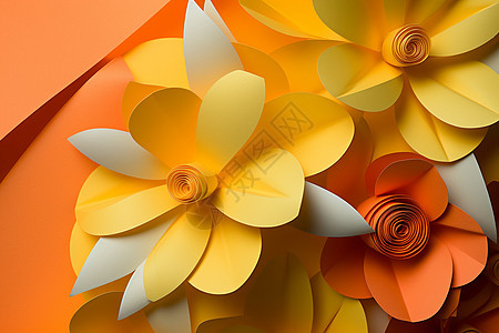 精致的折纸花束图片