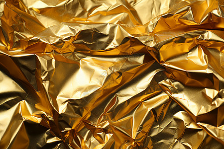 褶皱的金箔背景图片