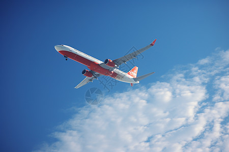 空中的飞机背景图片