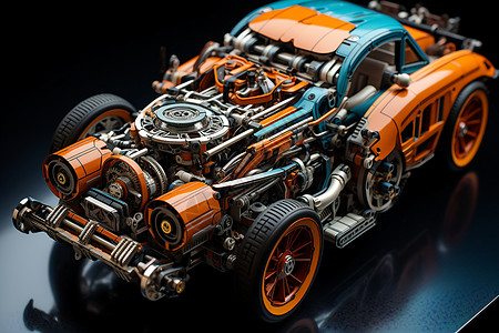 微缩玩具车引擎图片