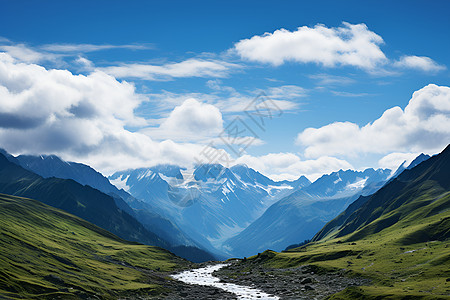 山青水秀的美丽景观背景