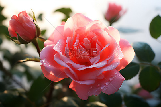 美丽绽放的玫瑰花图片