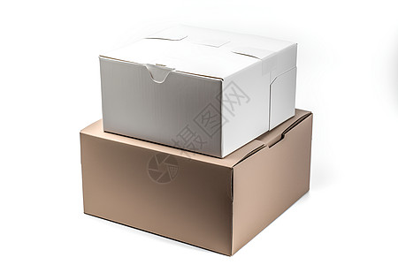 回收再利用的纸盒包装盒背景图片