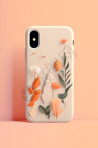 简约色彩花卉的手机壳图片
