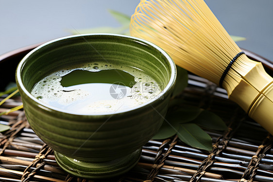 健康饮食的抹茶饮品图片