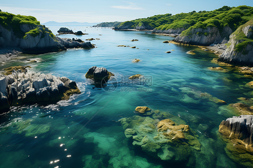 美丽的岛屿海湾图片