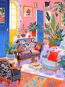 客厅家居的色彩图片