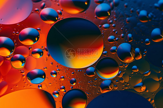 抽象多色气泡纹理概念图图片