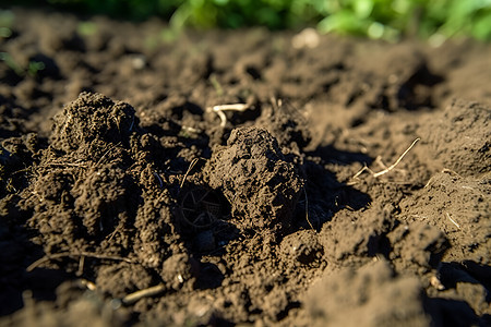 土壤中种植的农作物图片