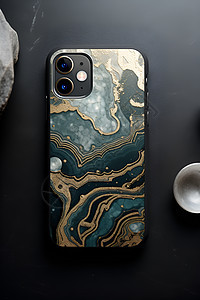 水波纹光泽的手机壳图片