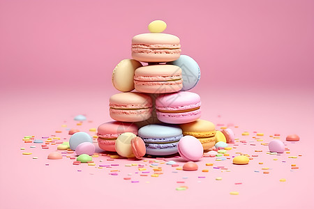 多彩的法式甜点图片