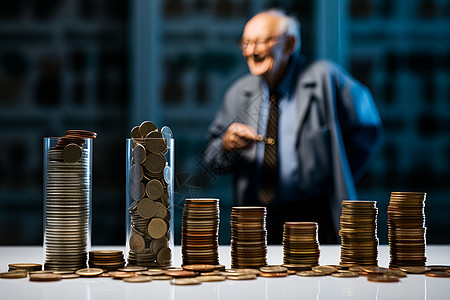 金融理财投资的老人图片