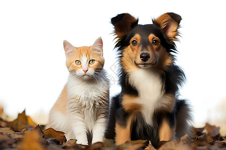乖巧可爱的宠物猫咪和狗狗图片