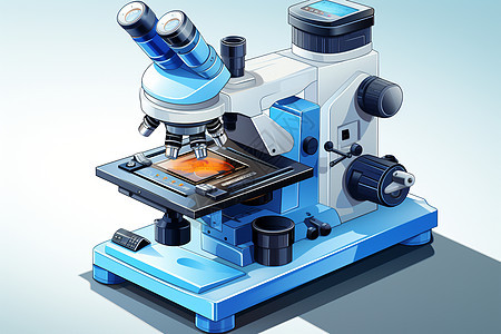 实验室的显微镜图片