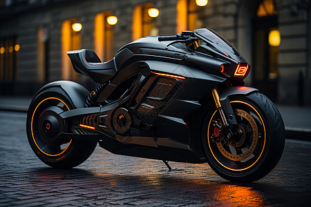 环保节能的未来摩托车高清图片
