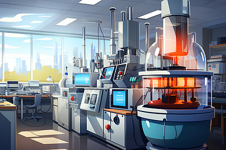现代化医学实验室背景图片