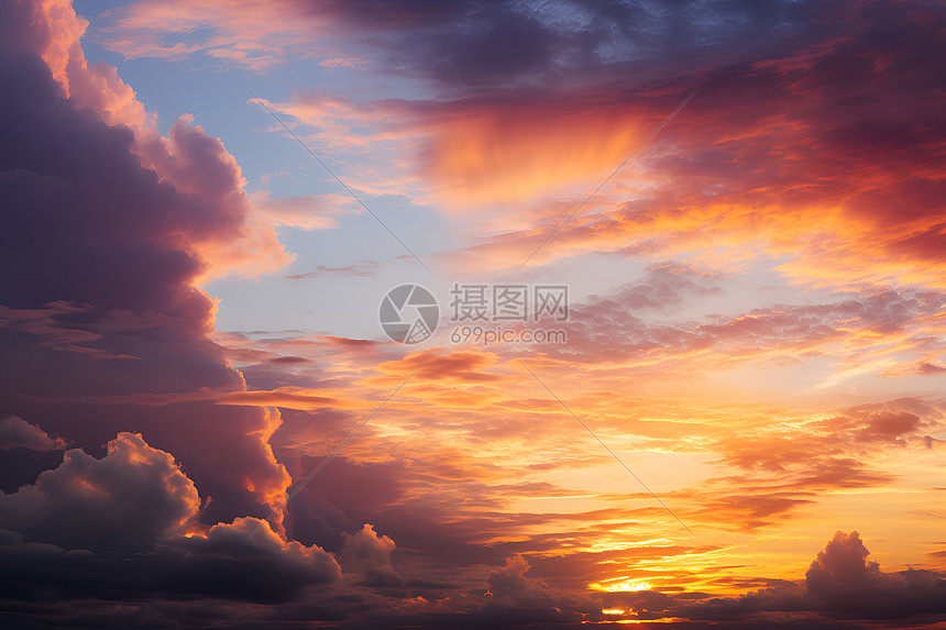 天空中有彩色图片