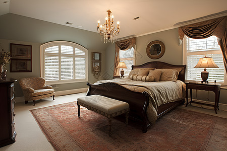 浪漫主义的卧室图片