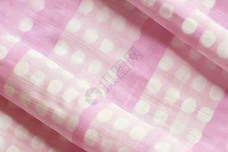 粉色印花亚麻布料背景图片