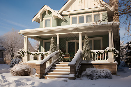 冬日之家的美丽景观图片