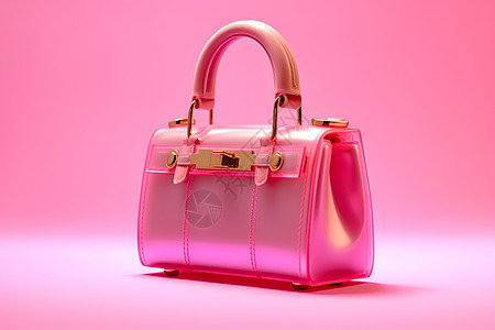 粉色时尚手提包图片
