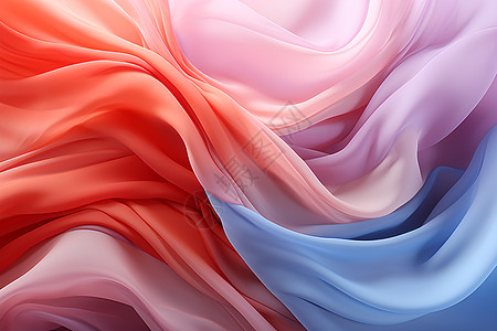 色彩交织的丝绸背景图片