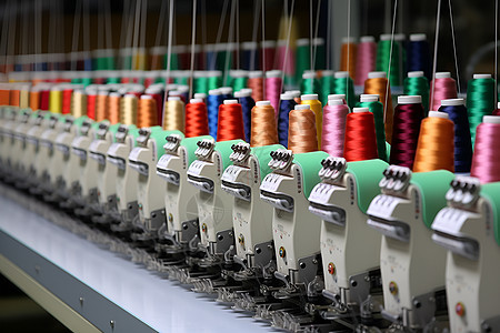 工业纺织刺绣工厂图片