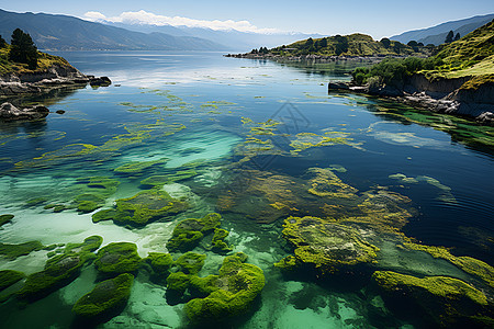 清澈的海湾图片