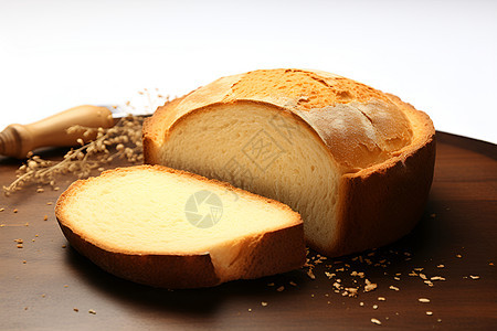麦香四溢的小麦面包图片