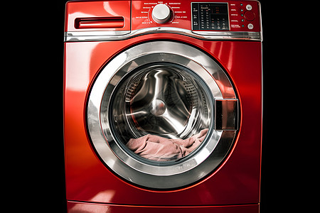 红色的洗衣机背景