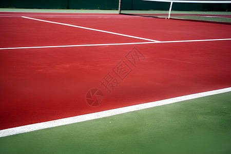 体育锻炼的网球场图片