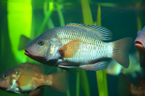 水生生物的鱼群图片