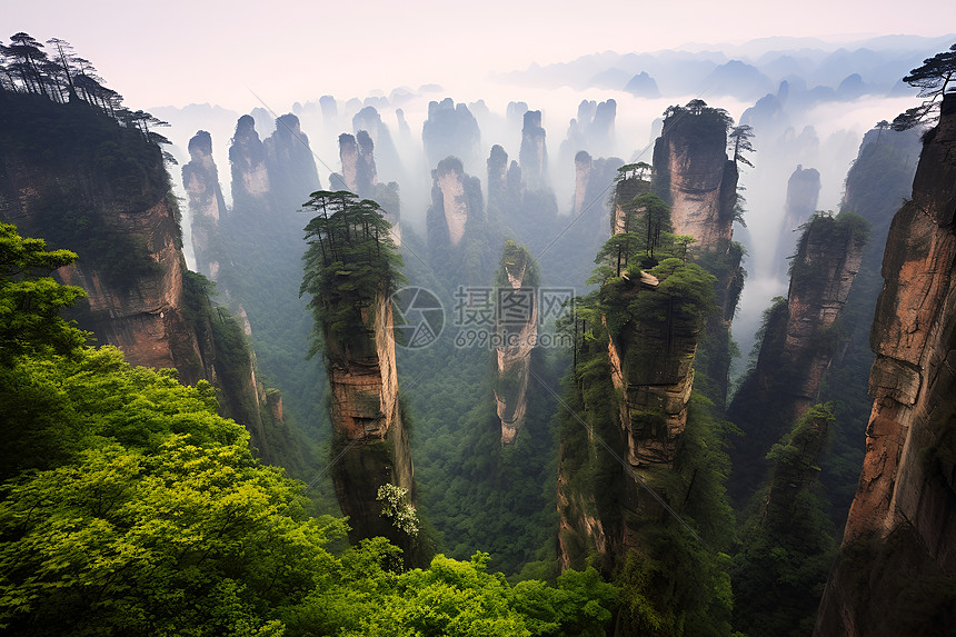 壮观的悬崖风景图片