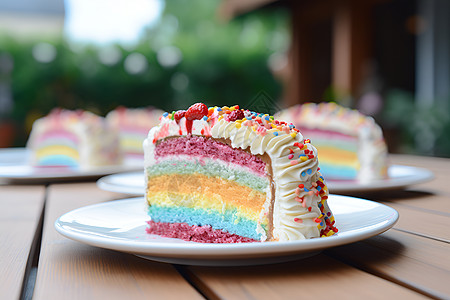 彩虹logo甜蜜的派对背景
