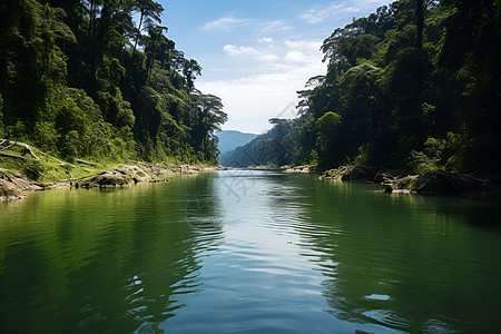 丛林河流图片